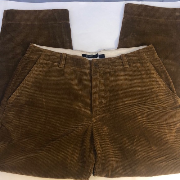 J Crew Mens Widewale Corduroy Pants 